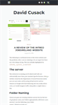 Mobile Screenshot of davidcusack.com
